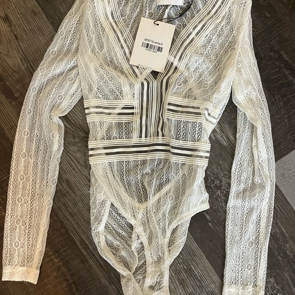 Lace body suit white brand new - Picture 2 of 2